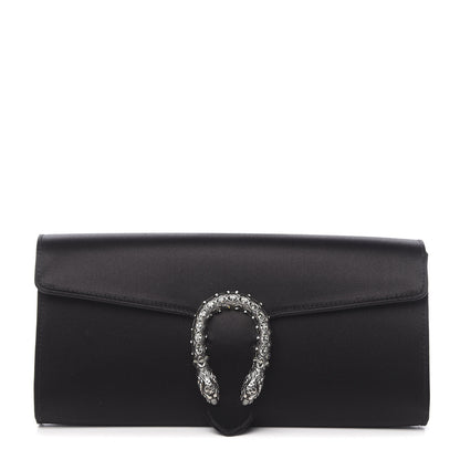 Gucci Satin Dionysus Clutch Black 1 of 12