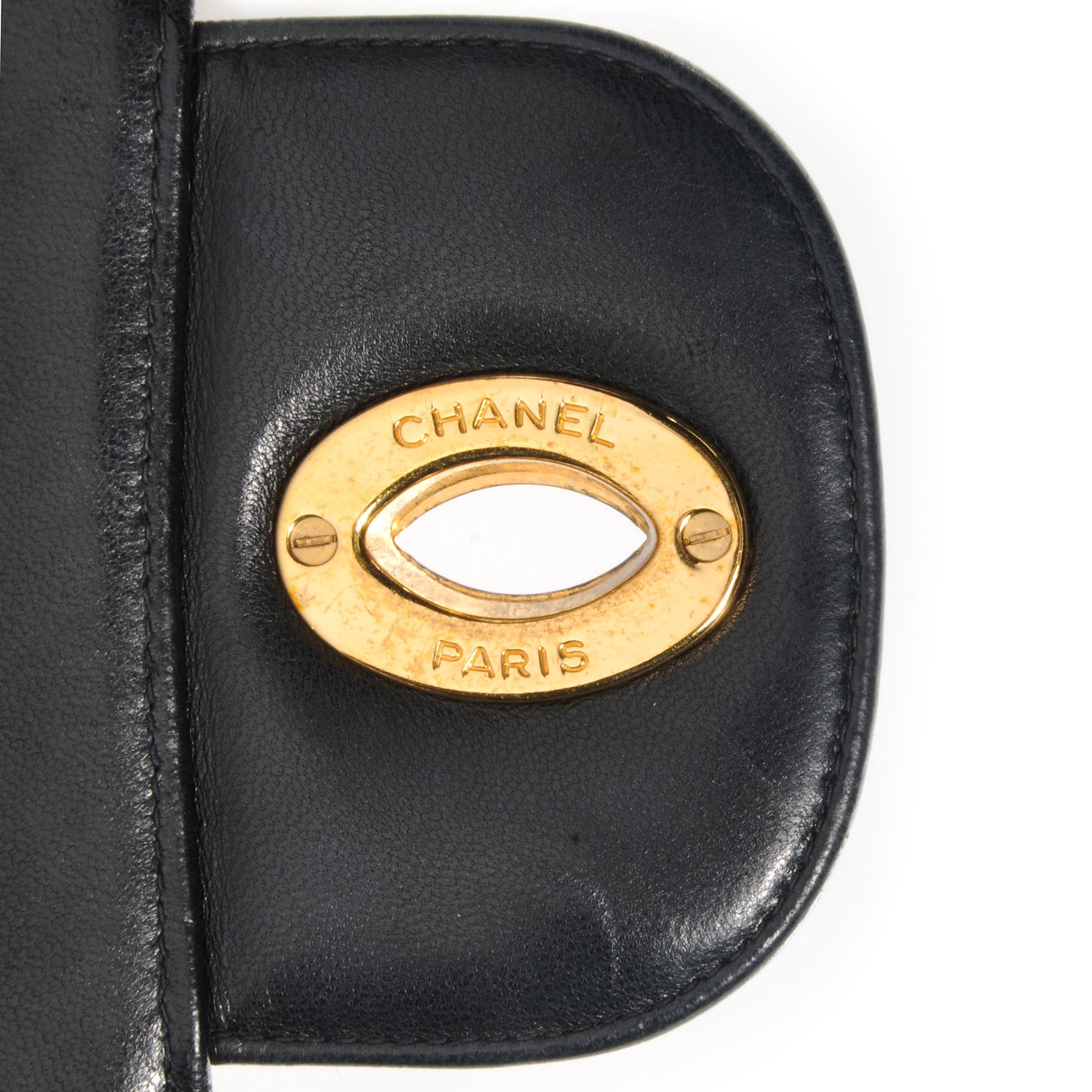 Lambskin Jumbo Flap Black