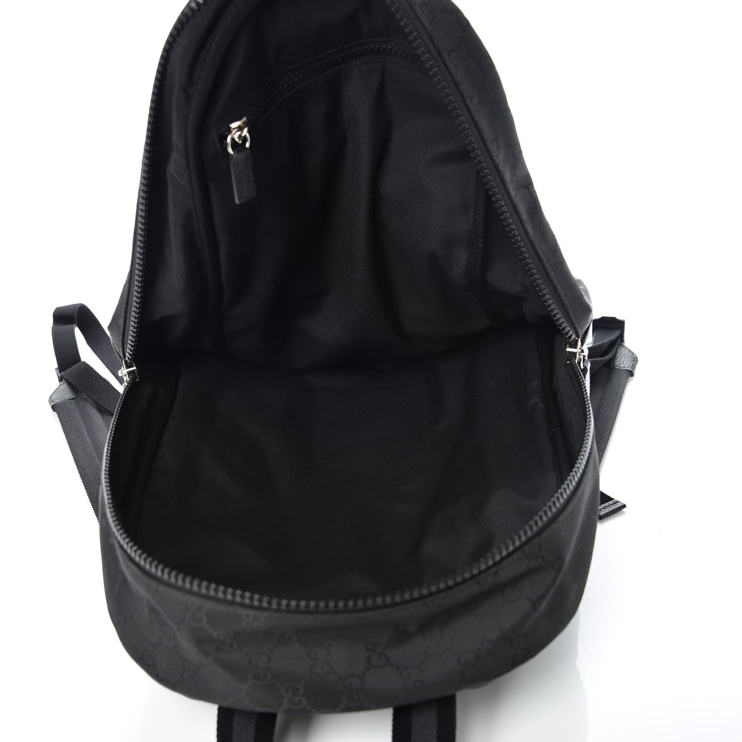 Gucci Nylon Monogram Slim Backpack Black 5 of 9