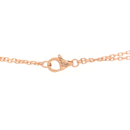 Cartier 18K Pink Gold 2 Diamond LOVE Necklace 4 of 4