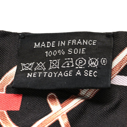 Hermes Silk Do Re Boucles Twilly Black Rose Multicolore 4 of 4