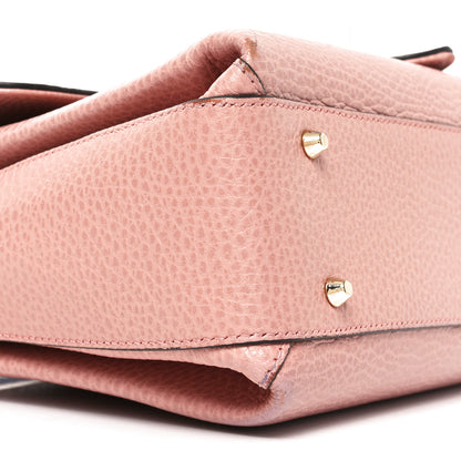 Gucci Dollar Calfskin Interlocking G Top Handle Shoulder Bag Soft Pink 9 of 11
