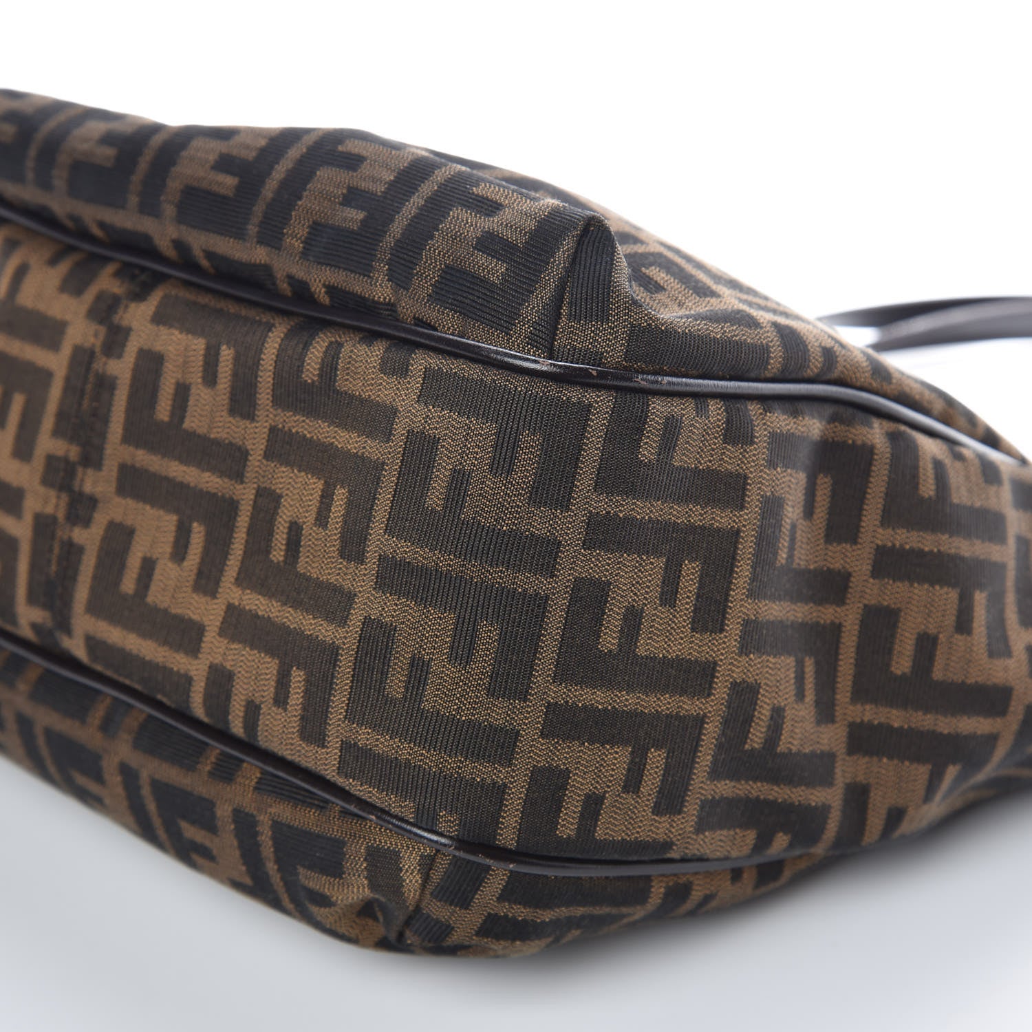 Fendi Zucca Small Chef Shopping Tote Tobacco Moro 9 of 13
