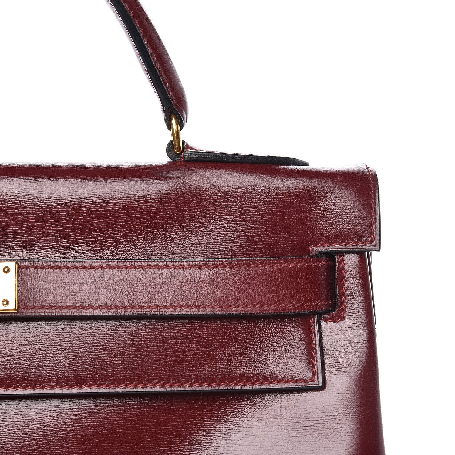 Hermes Box Kelly Retourne 32 Rouge H 23 of 38