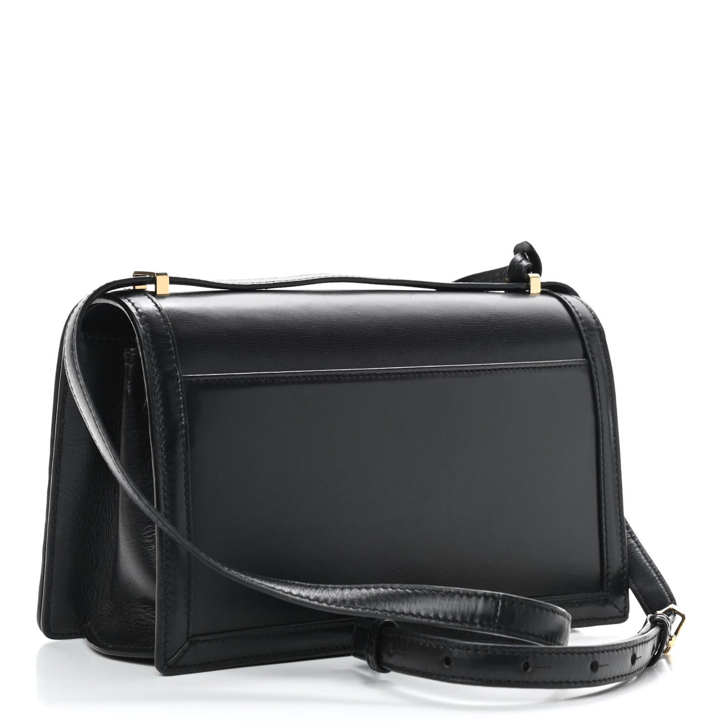 Calfskin Medium Barcelona Shoulder Bag Black