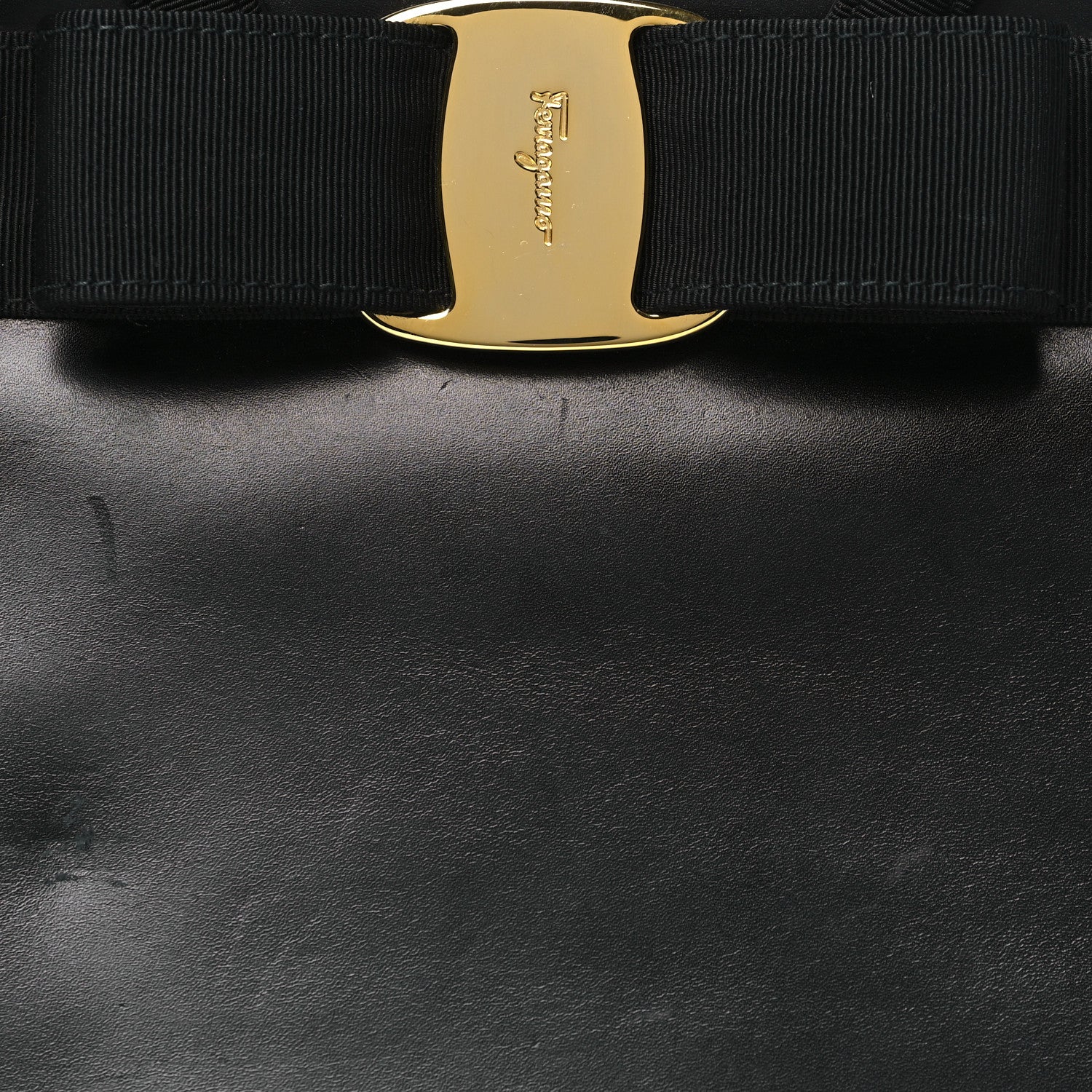Salvatore Ferragamo Calfskin Medium Vara Bow Top Handle Tote Black 7 of 10
