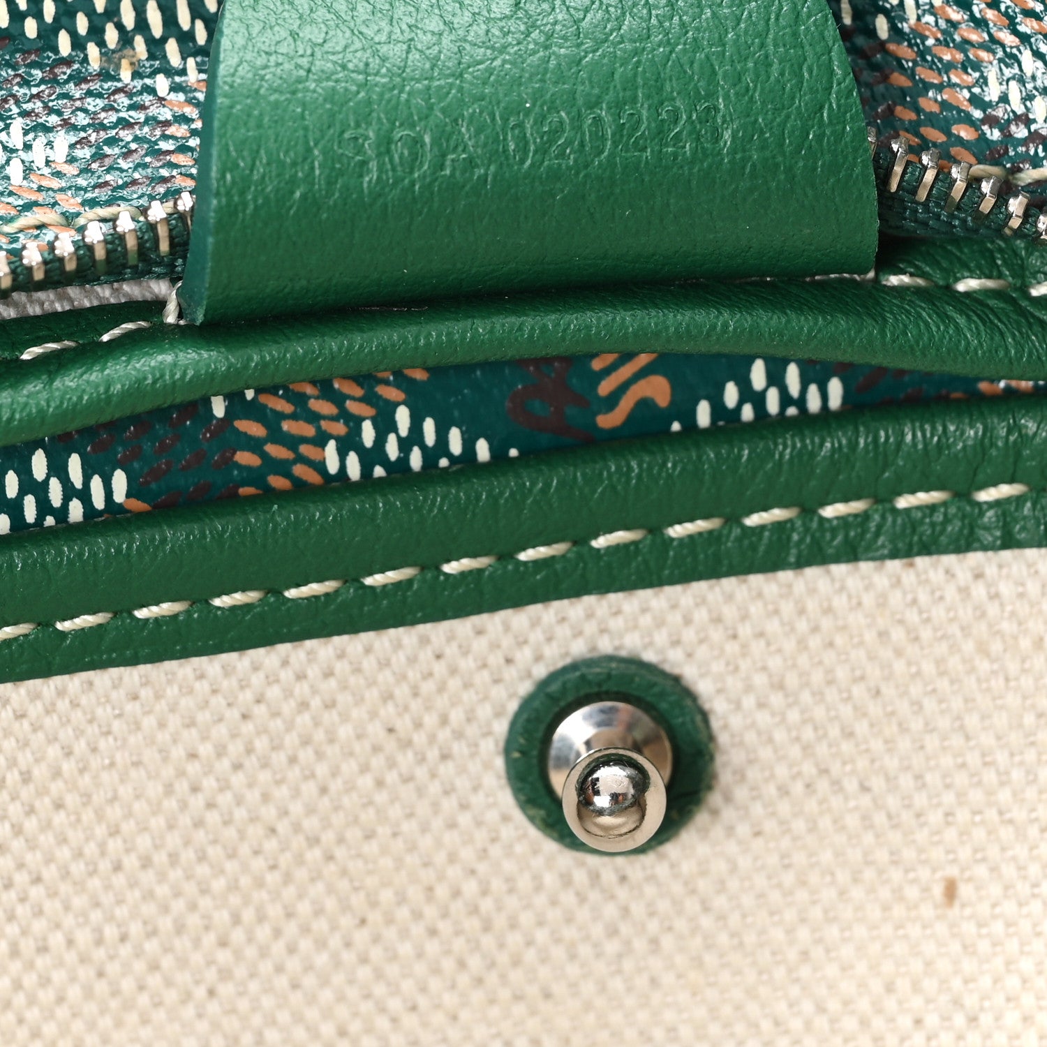 Goyard Goyardine Artois PM Green 6 of 10
