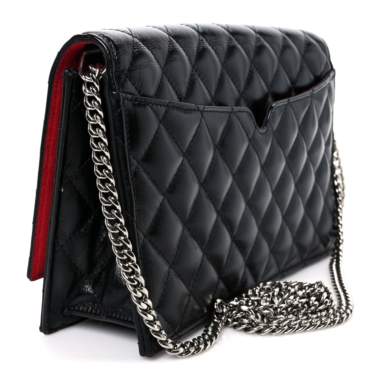 Alexander McQueen Calfskin Quilted Medium Skull Chain Crossbody Bag Black 3 of 10