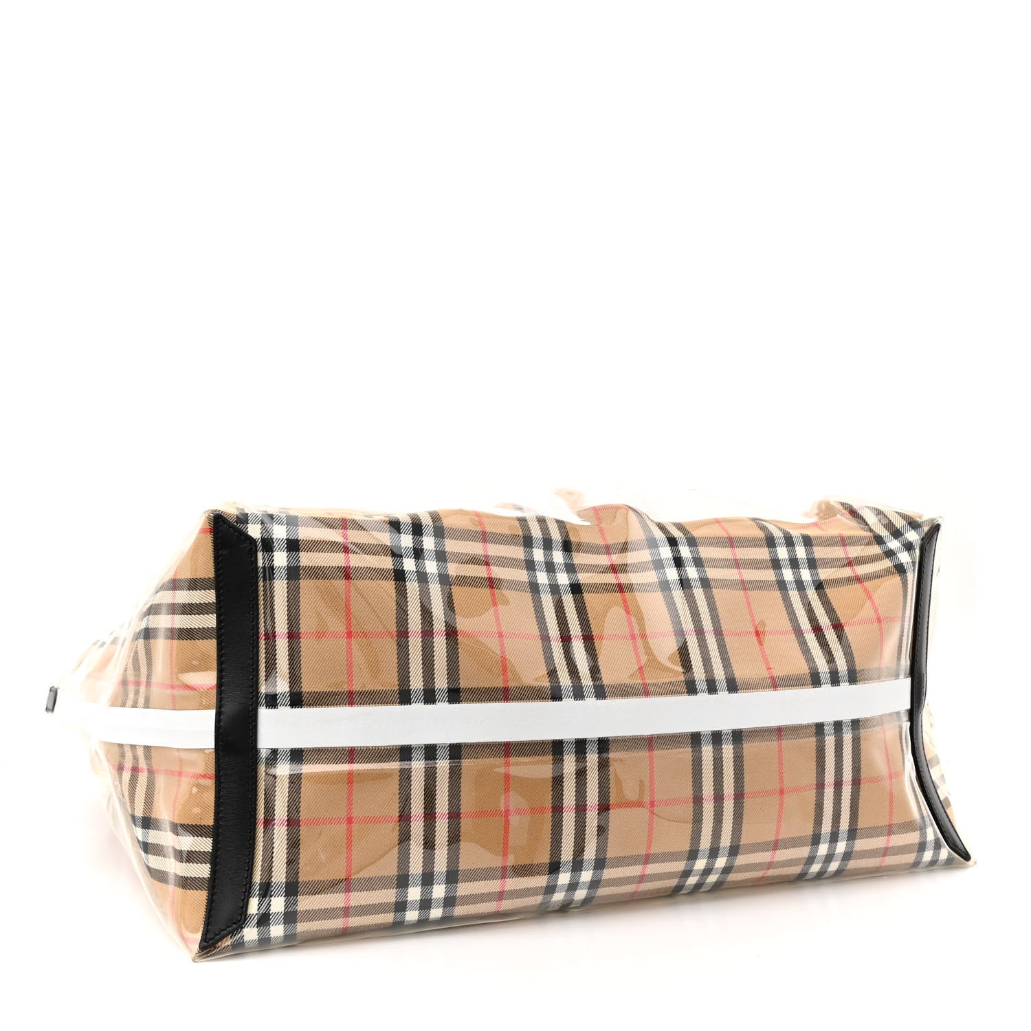 Burberry Vintage Check Transparent The Giant Reversible Tote Black 4 of 10