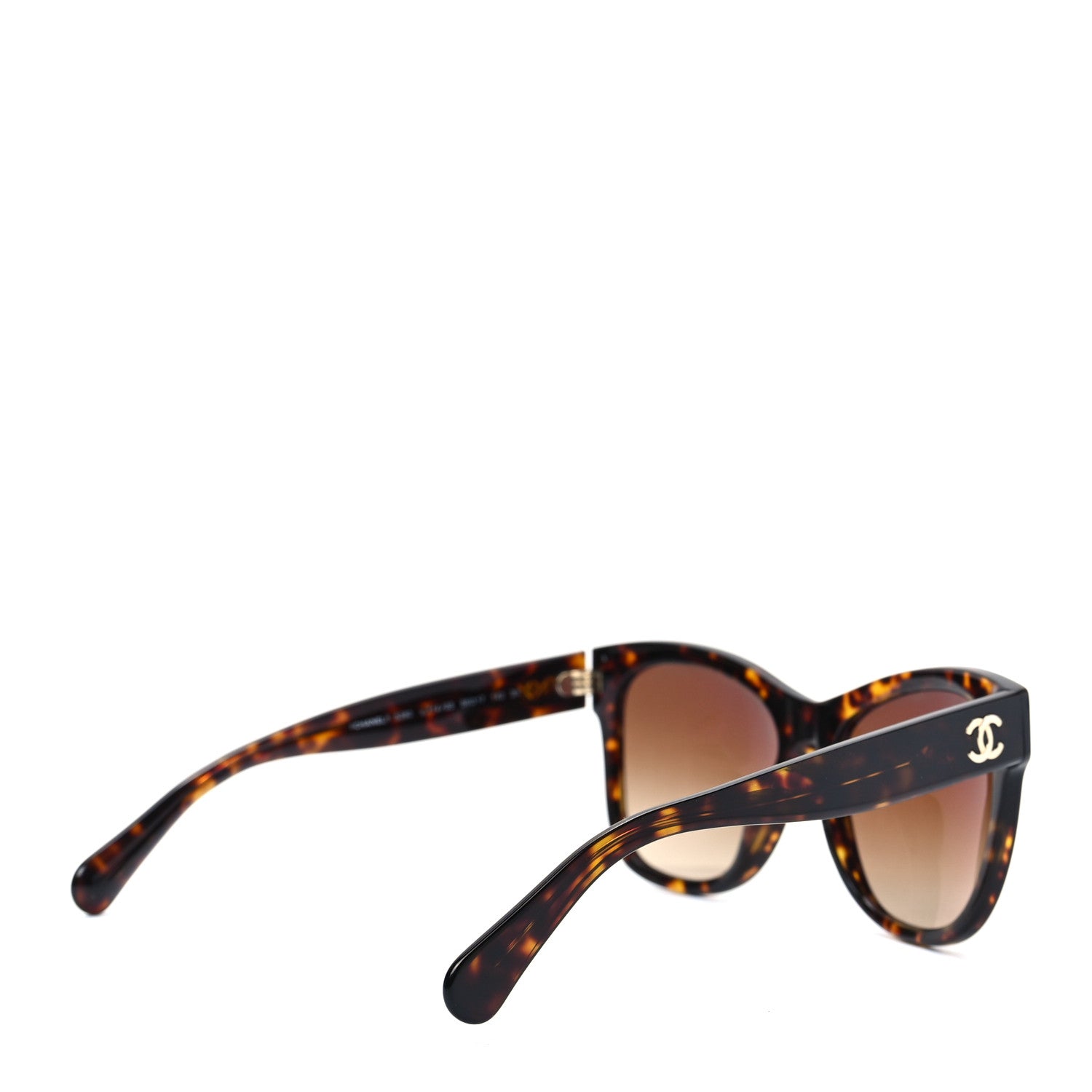 Chanel Acetate Logo Shield Sunglasses 5418-A Tortoise 4 of 7