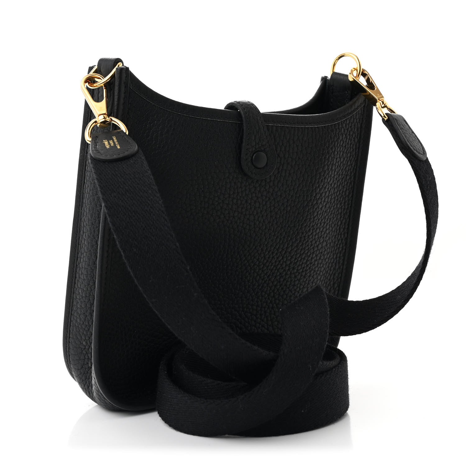 Hermes Taurillon Clemence Evelyne TPM Black 3 of 10