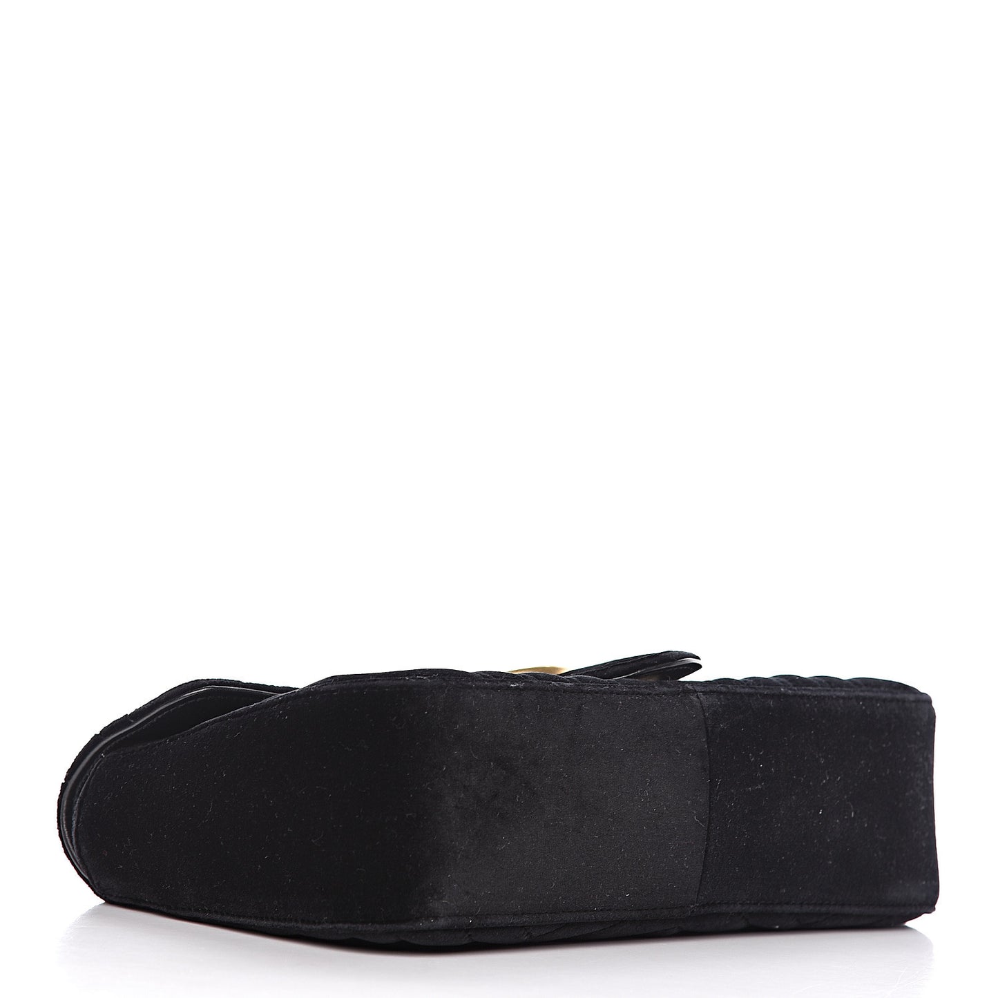 Velvet Matelasse Small GG Marmont Shoulder Bag Black