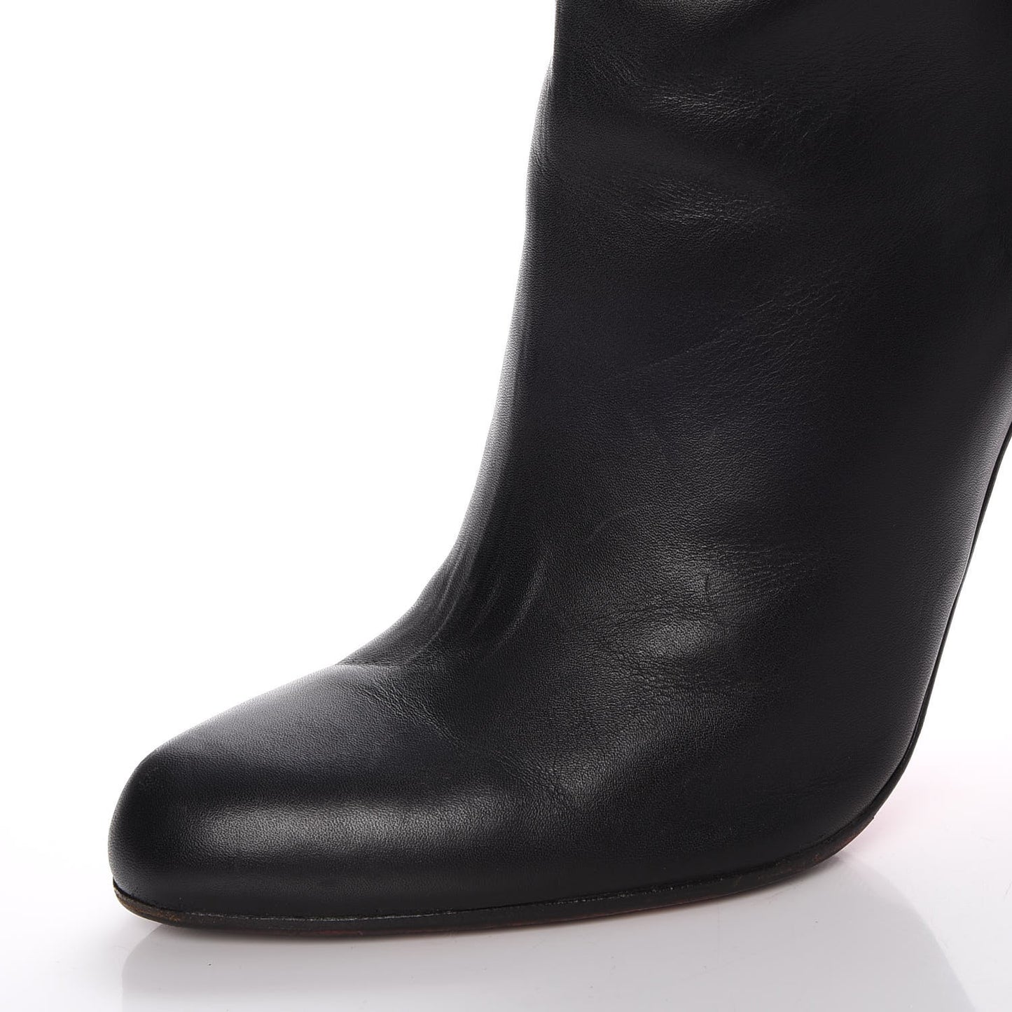 Calfskin Paris 100 Ankle Boots 38.5 Black