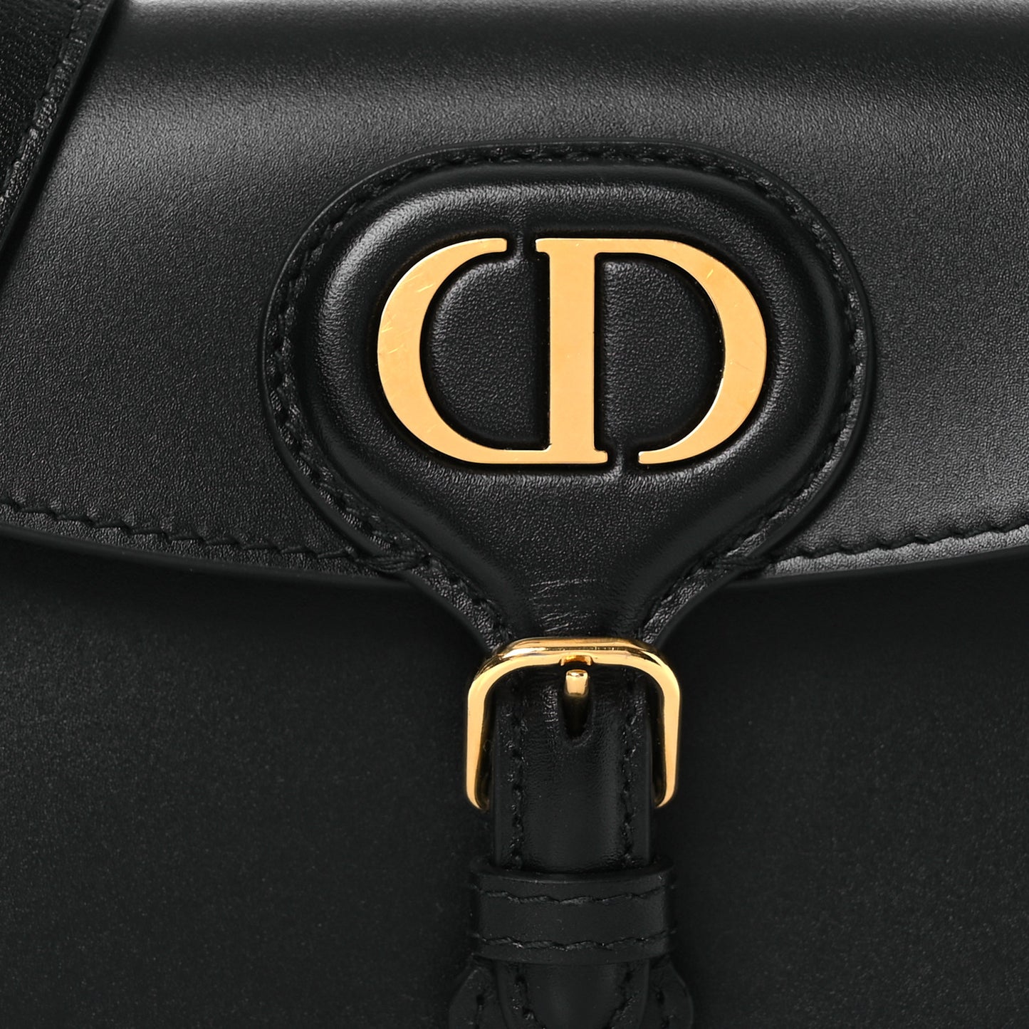 Box Calfskin Mini Bobby Bag Black