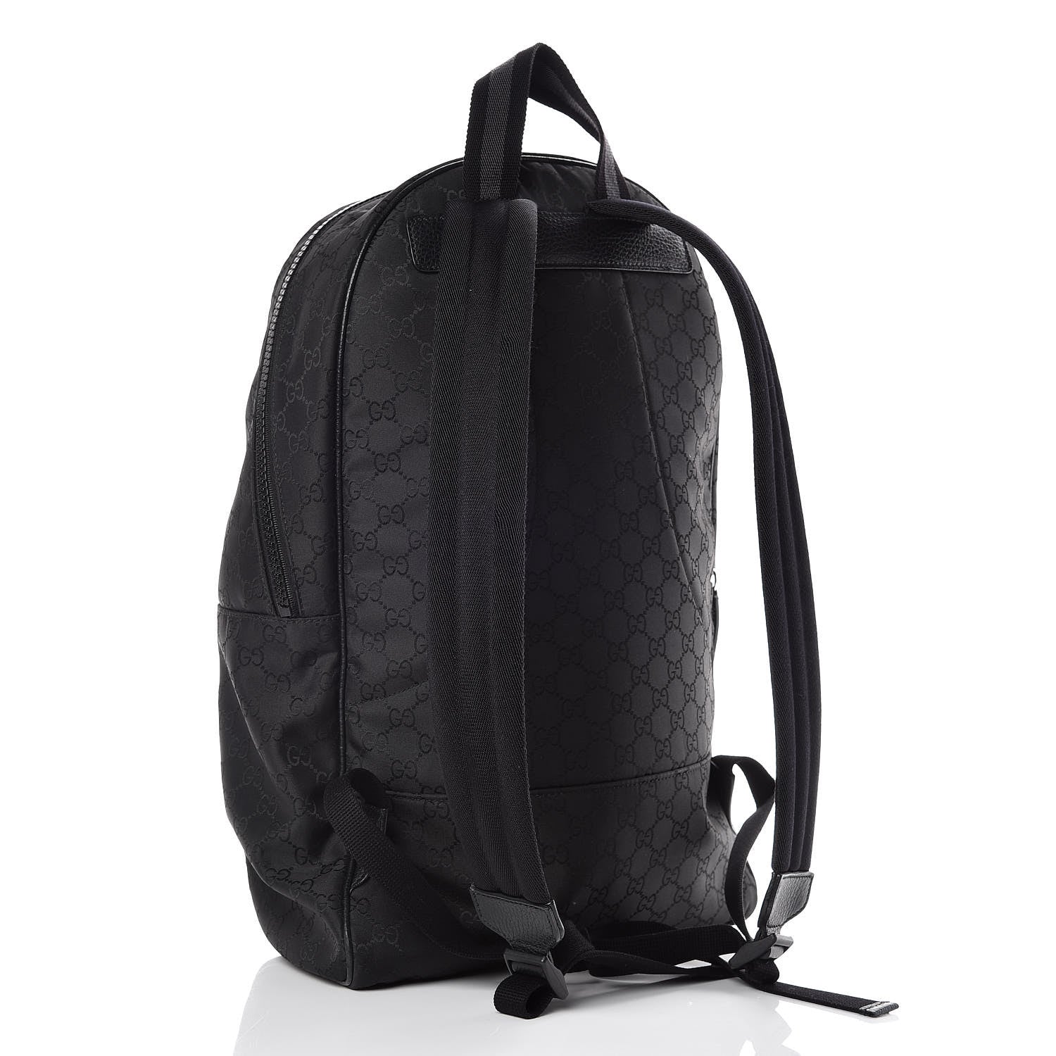 Gucci Nylon Monogram Slim Backpack Black 3 of 11
