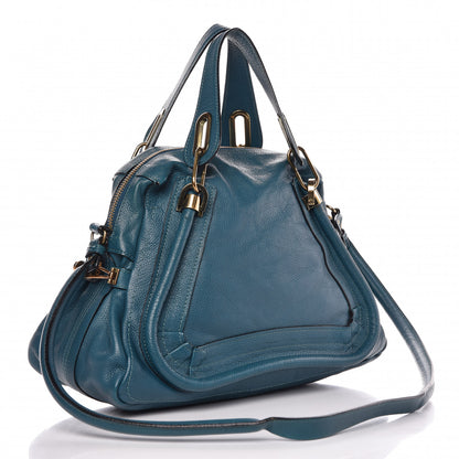 Chloe Calfskin Medium Paraty Peacock Blue 4 of 11