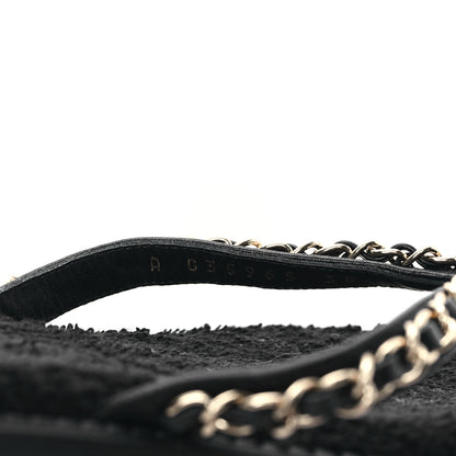 Chanel Lambskin CC Chain Thong Sandals 38 Black 8 of 8