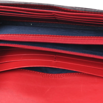 Gucci GG Supreme Monogram Blooms Continental Wallet Blue 5 of 9