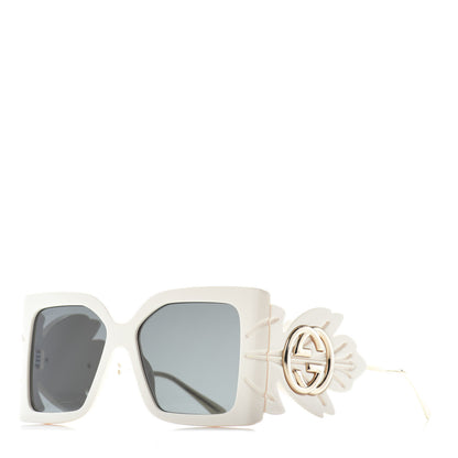 Gucci Acetate Square Frame Wing Sunglasses GG0535S Ivory 1 of 6
