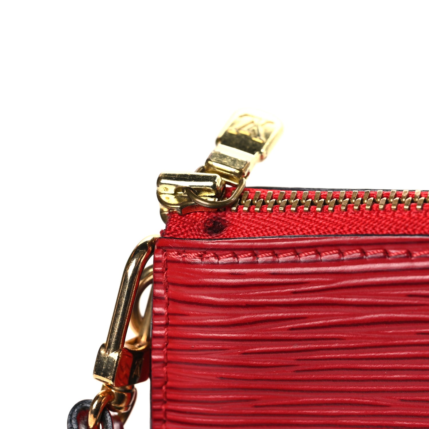 Louis Vuitton Epi Pochette Accessories 24 Castillan Red 9 of 9