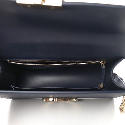Christian Dior Grained Calfskin 30 Montaigne Chain Flap Bag Navy 5 of 12