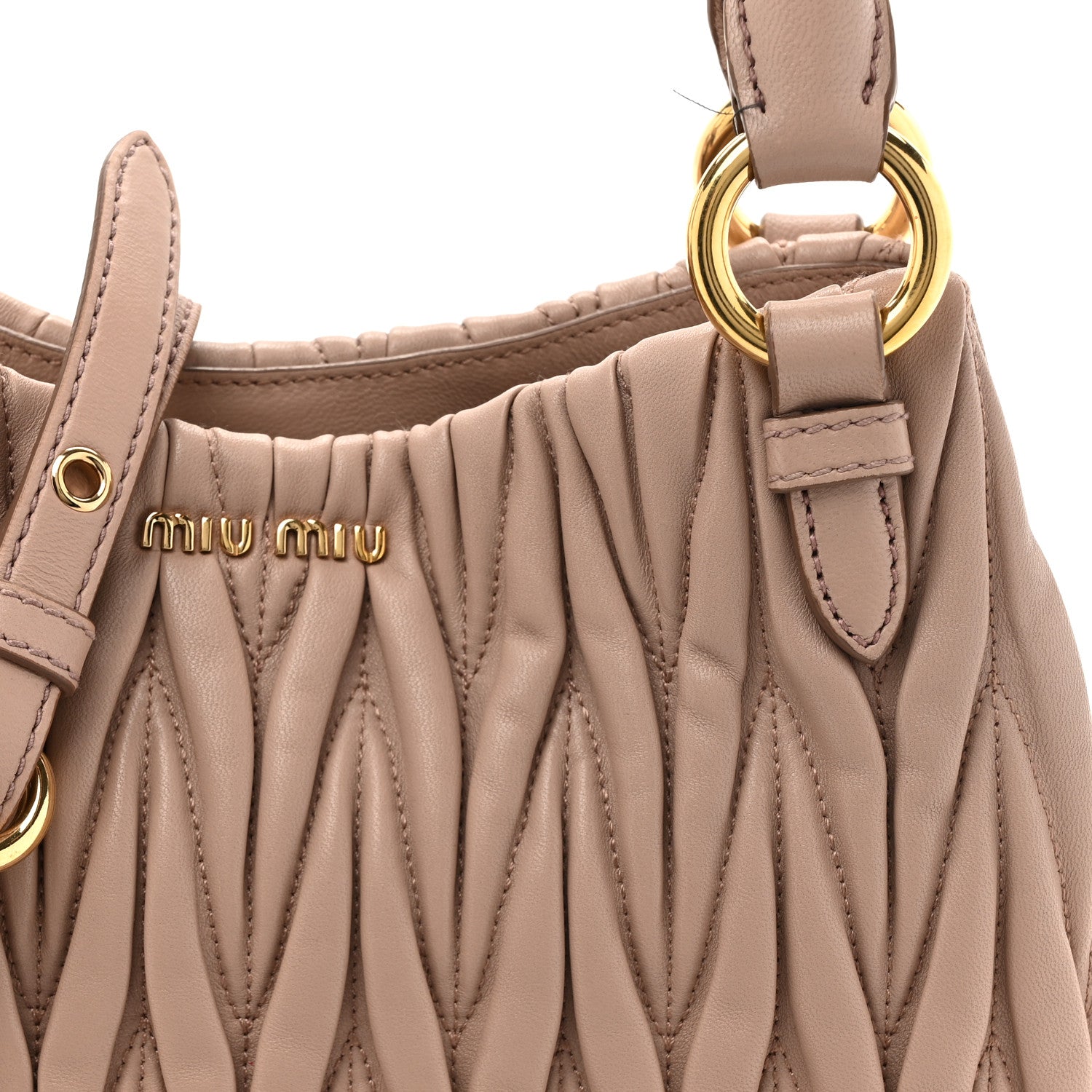Miu Miu Nappa Matelasse Tote Cammeo 7 of 15