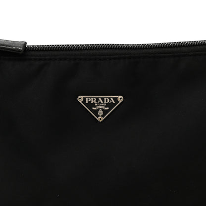 Prada Tessuto Nylon Pochette Bag Black 8 of 11
