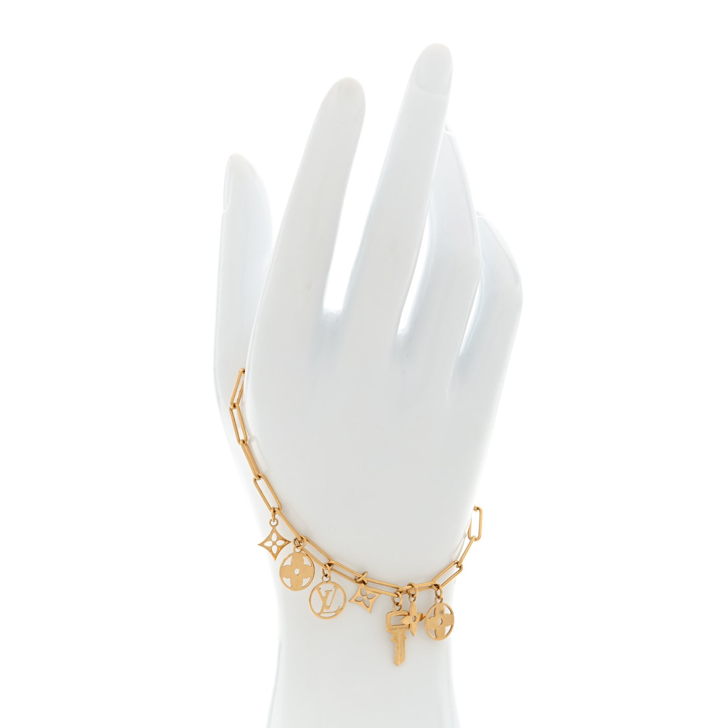 Sweet Monogram Charm Bracelet Gold