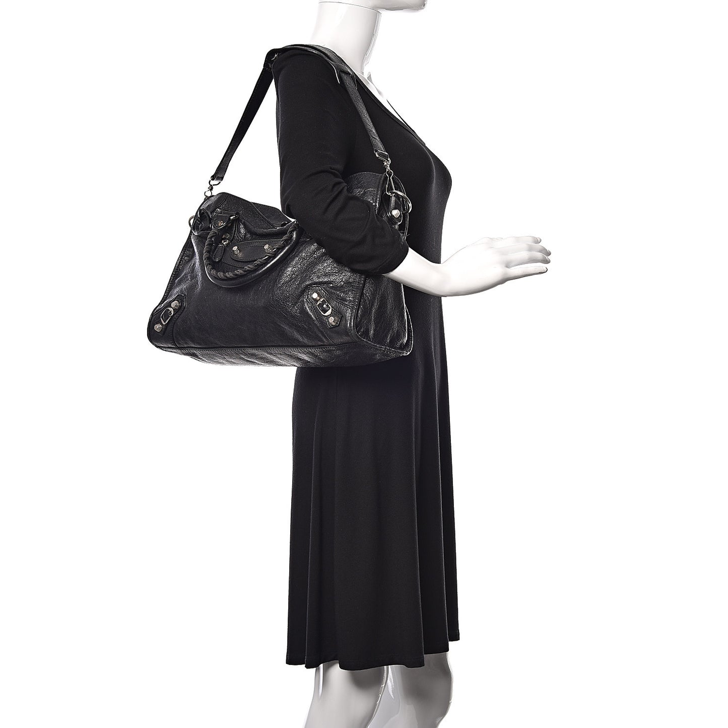 Agneau Giant 12 Silver Hardware City Black