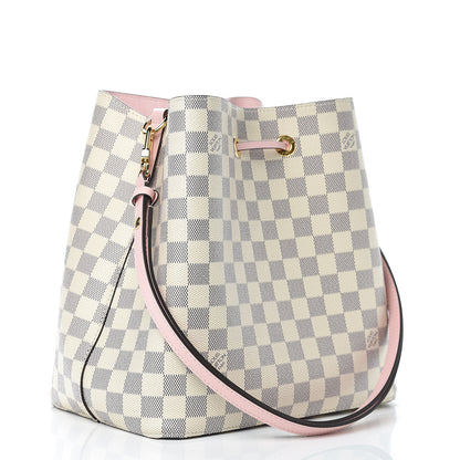 Louis Vuitton Damier Azur Neonoe MM Eau De Rose 3 of 8