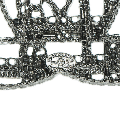 Chanel Ruthenium Chain CC Brooch 5 of 5