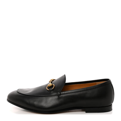Gucci Calfskin Horsebit Mens Jordaan Loafers 9.5 Black 1 of 11