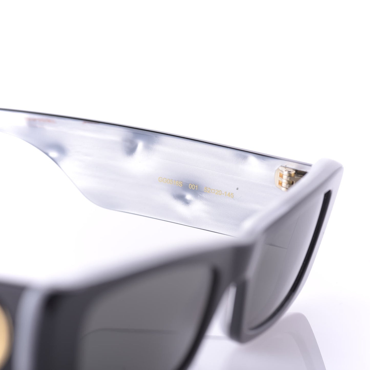Acetate Rectangular Sunglasses GG0516S Black
