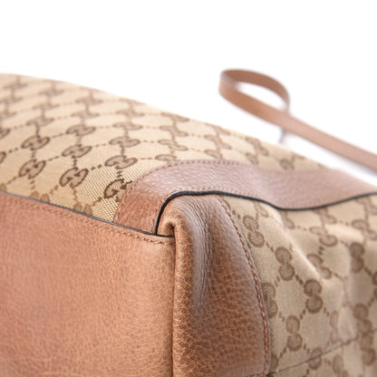 Gucci Monogram Old Libeccio Medium Miss GG Top Handle Bag Beige Ebony Light Brown 10 of 12