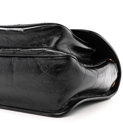 Saint Laurent Crinkled Calfskin Matelasse Monogram Medium Niki Chain Satchel Black 10 of 10