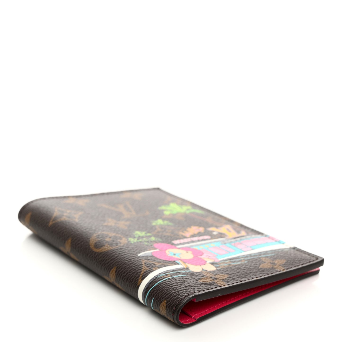 Monogram 2021 Christmas Animation Hollywood Passport Cover Fuchsia