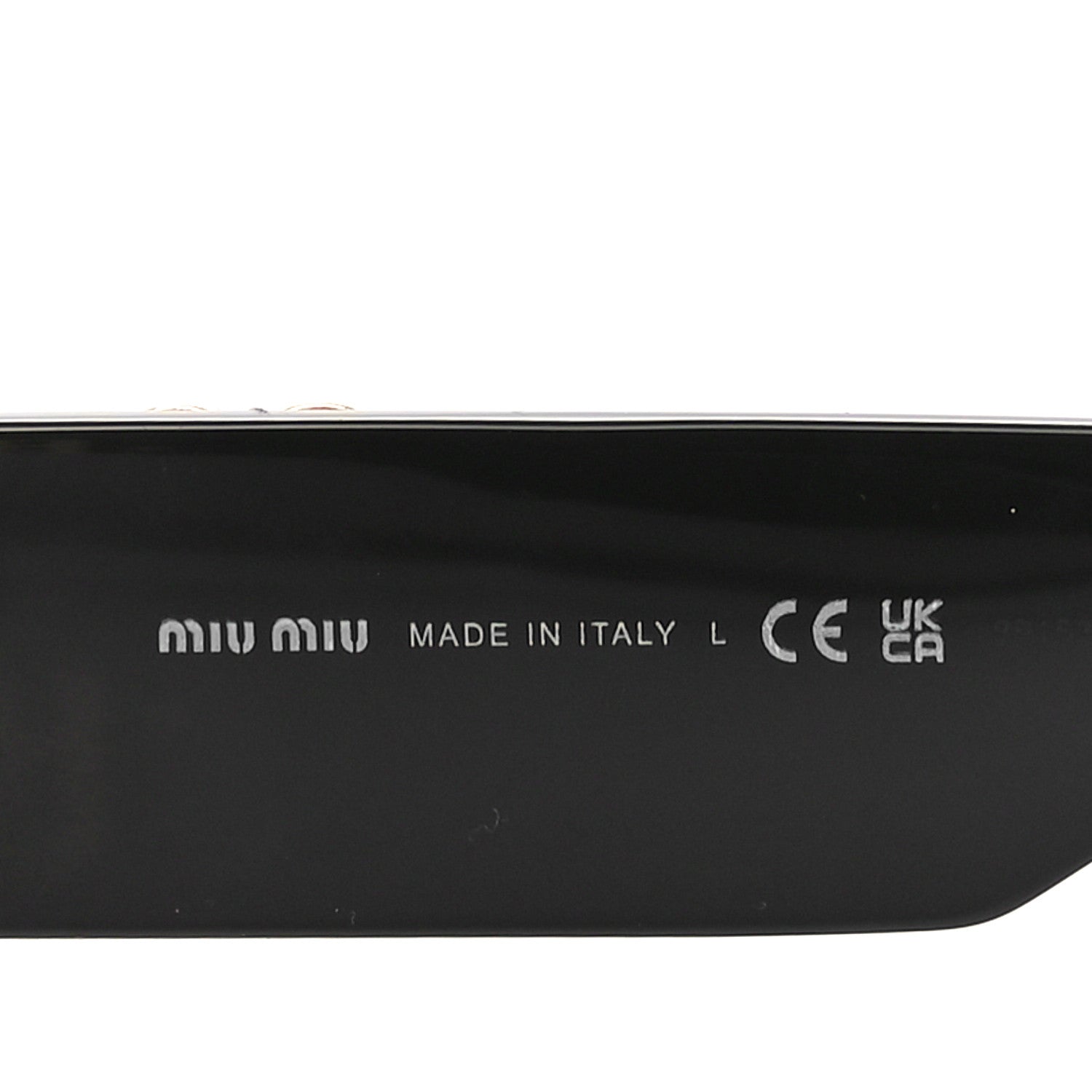 Miu Miu Acetate Oval Glimpse Sunglasses SMU11W Black 5 of 6