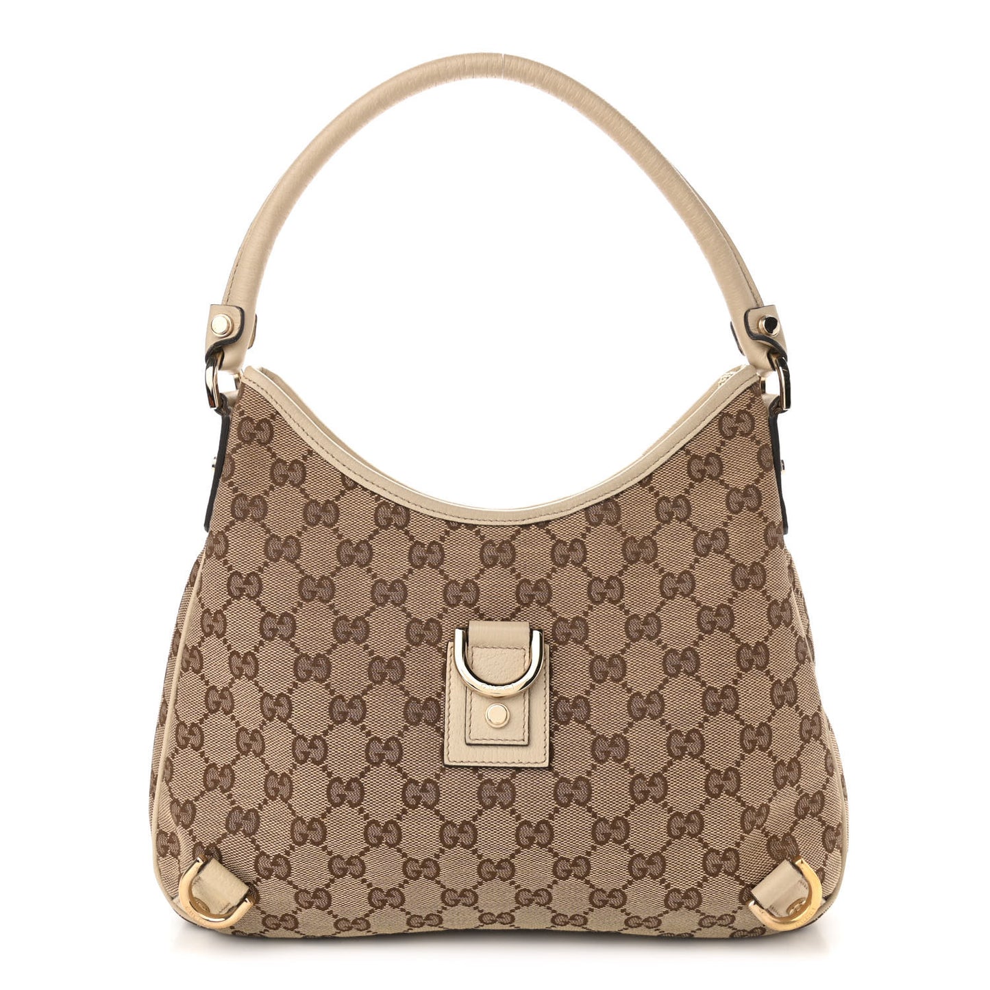 Monogram Medium Abbey D Ring Hobo Off White