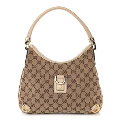 Gucci Monogram Medium Abbey D Ring Hobo Off White 1 of 11