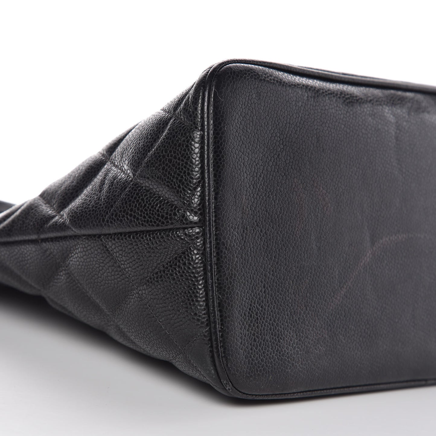 Caviar Quilted Medallion Tote Black