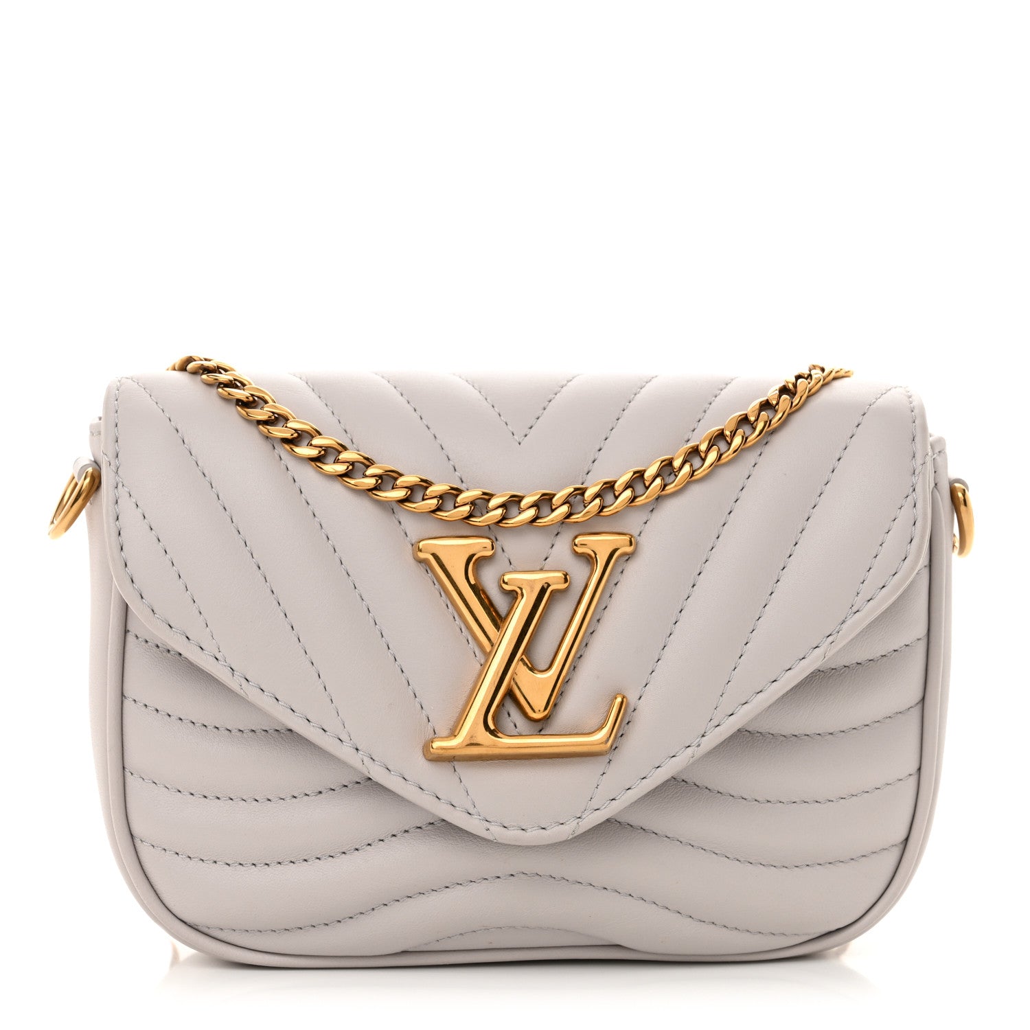 Louis Vuitton Calfskin New Wave Multi Pochette Brume 1 of 11