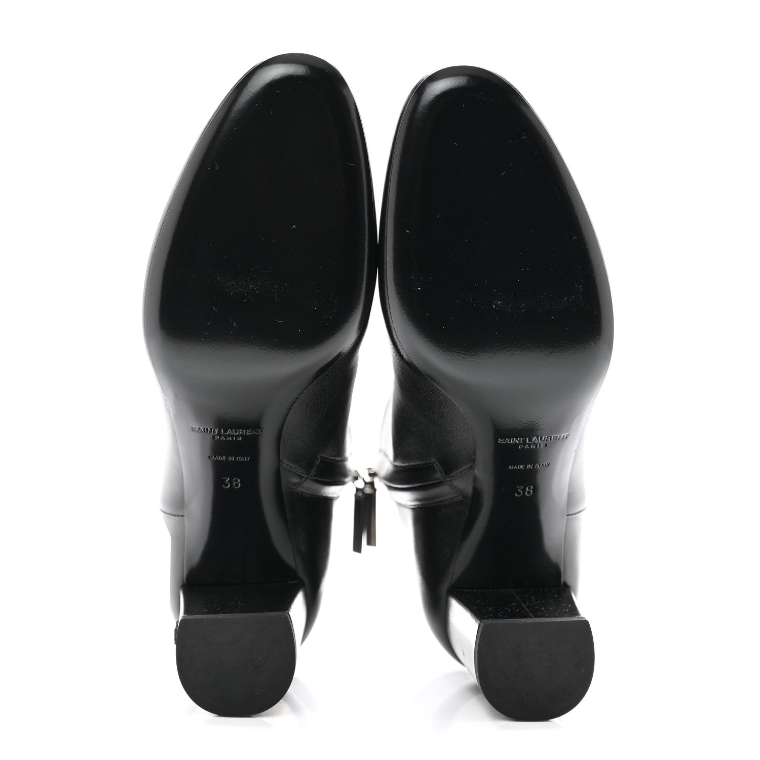 Saint Laurent Nappa Vendome Loulou Ankle Zip Boot 38 Black 5 of 10