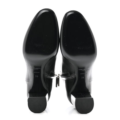 Saint Laurent Nappa Vendome Loulou Ankle Zip Boot 38 Black 5 of 10