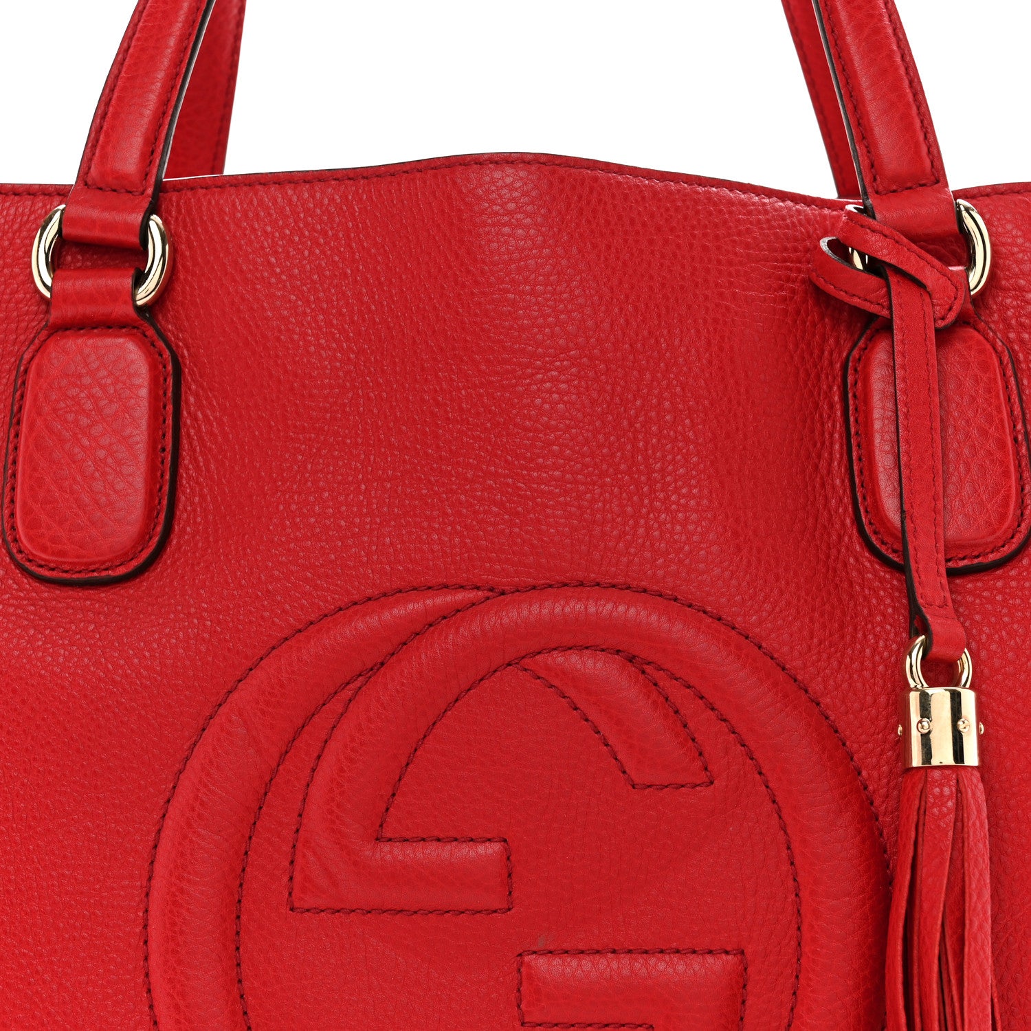 Gucci Cellarius Calfskin Large Soho Working Tote Tabasco 8 of 15