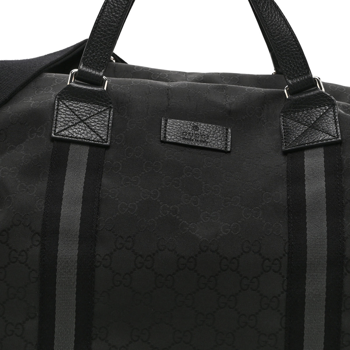 Gucci Nylon Monogram XL Duffle Bag Black 8 of 10