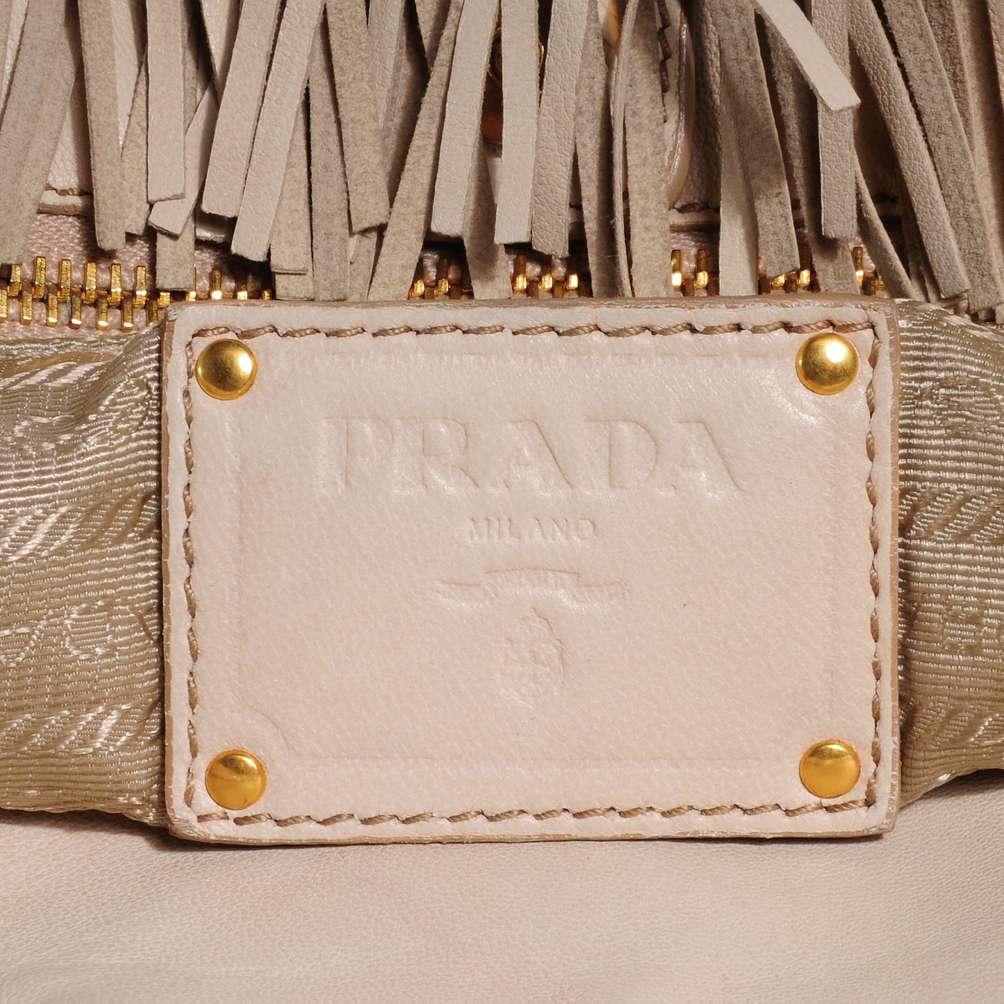 Nappa Leather Frills Tote Cera