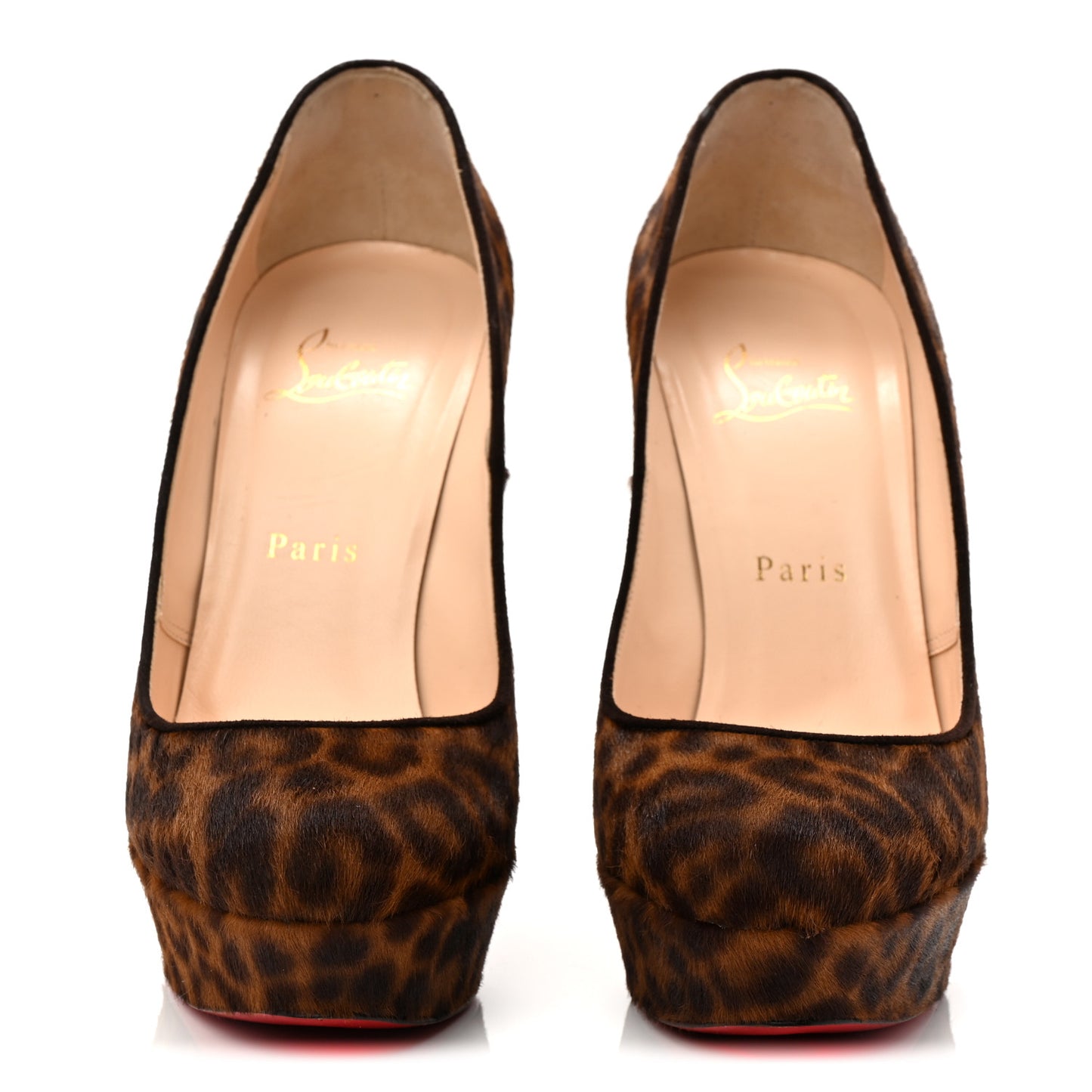 Calf Hair Leopard Print Mini Chad Bibi 140 Pumps 38