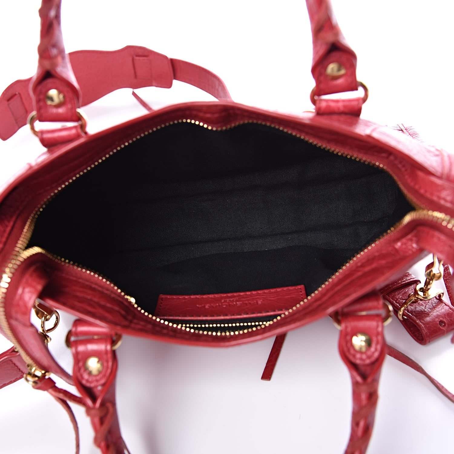 Balenciaga Agneau Classic Gold Hardware Mini City Rouge Sapphire 10 of 25