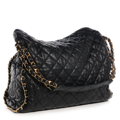 Chanel Calfskin Large Chain Me Hobo Black 3 of 7