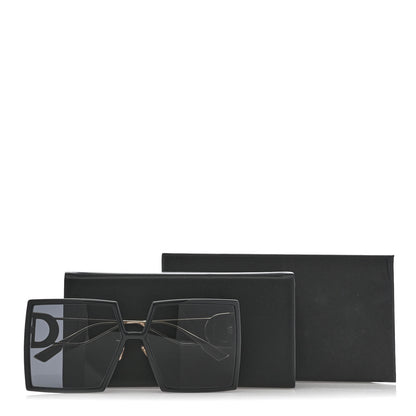 Christian Dior Acetate Square 30 Montaigne Sunglasses Black Gold 9 of 9